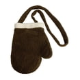 thumbnail image 3 of Bolso de hombro para mujer, bolso cruzado con guante de Navidad de dibujos animados para viaje, fiesta en la calle Marrón, 3 of 8