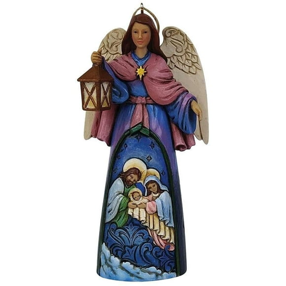 CPDD Jim Shore Heartwood Creek Nativity Angel with Lantern Christmas Figurine 6009455 Multi Color -