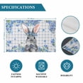 thumbnail image 6 of Easter Rabbit Placemats Set of 4, Spring Cute Bunny Blue Flowers Buffalo Plaid Placemats for Dining Table, Place Mats for Kitchen Tabletop, Waterproof Wipeable Dining Table Mats Set, 6 of 9