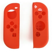 Indigo7 Authorized Nintendo Switch Joy-Con Controller Deluxe Gel Grip Protector Cover - Pair (Red)
