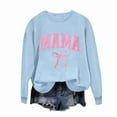 thumbnail image 3 of Merry Christmas Sweatshirts Womens Crewneck Christmas Printed Shirts Loose Long Sleeve Blouses Casual Xmas Sweatshirt Holiday Party Pullover Sweater Tops M, 3 of 5
