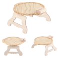 thumbnail image 2 of Sofa Arm Clip Table Foldable Wooden Armrest Clip On Tray Table with Phone Holder for Couches Recliner Round, 2 of 4
