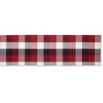 thumbnail image 2 of DII Tri-Color Checkered Cotton Table Runner, Cardinal Red, 14"W x 108"L, 2 of 3