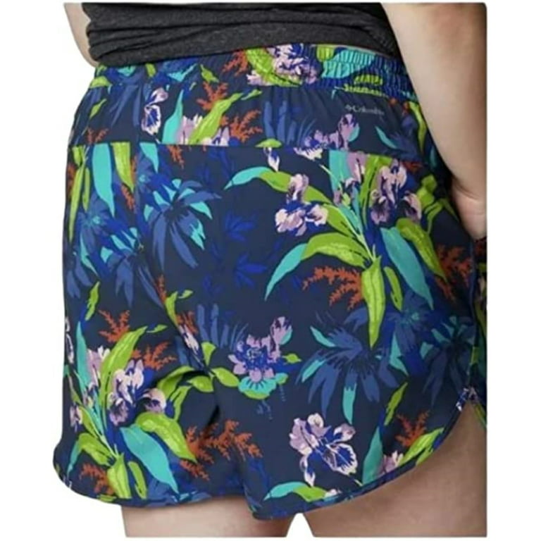Columbia Womens Plus Size Bogata Bay Printed Stretch Shorts 
