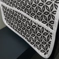thumbnail image 3 of Retro Microwave Oven Cover, Abstract Geometrical Extraordinary Symmetric Shape Pattern Image, Water Resistant Organizer with Pockets for Kitchen, 36" x 12", Eggshell Dark Taupe Grey, by Ambesonne, 3 of 4
