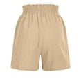 thumbnail image 7 of Womens Shorts with Pockets Summer Casual Shorts for Women Waist Casual Lightweight Adjustable Tie Knot Loose, 7 of 7