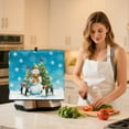 thumbnail image 4 of ZIATUBLES Snowman Penguin Christmas Tree Printed Juicer Processor Dust Cover Stain Resistant Christmas Kitchen Appliance Protective Case Washable Counter Decor Accessories, 17 "W x 11 "D x 15 "H, 4 of 7