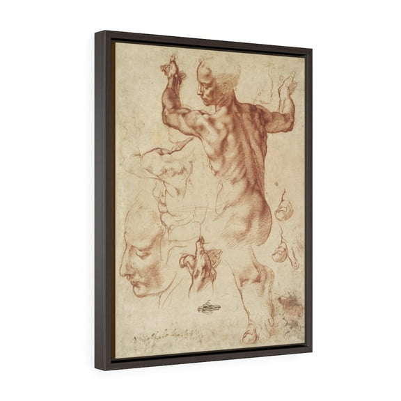 Sketch for a Seated Figure (verso) (ca. 1510–1511) by Michelangelo Buonarroti