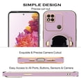 thumbnail image 6 of Compatible with Redmi 10A Case for Women Men, Ultra Soft Xiaomi Redmi 10A Phone Case with Stand Silicone TPU Plating Cute Astronaut Pattern Cases Cover (Purple), 6 of 12