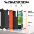thumbnail image 5 of For iPhone 15 14 13 12 11 ProMax Original Heavy Duty Armor 3 in 1 Shockproof Case+Rotary Belt Clip For iPhone 7 XS Max XR Cover, 5 of 5