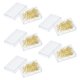 thumbnail image 2 of Clips de papel de 50 piezas clips de papel de aleación abrazaderas de papel dorado clama de papel en dólares suministros de oficina, 2 of 5