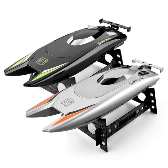 RC Boat 2.4GHz High Speed 4CH Remote Control Racing Ship Speedboat Water Game Children Ship Model Radio Controlled Boats heqiyong LED