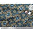thumbnail image 3 of Soimoi Brown Cotton Poplin Fabric Check & Geometric Print Fabric by Yard 42 Inch Wide, 3 of 5