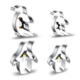 thumbnail image 2 of Stainless Steel Biscuits Cutters Cartoon Penguin Shaped Cookie Cutters DIY Baking Utensil Cookie Cutting Mold for Baking, 2 of 9