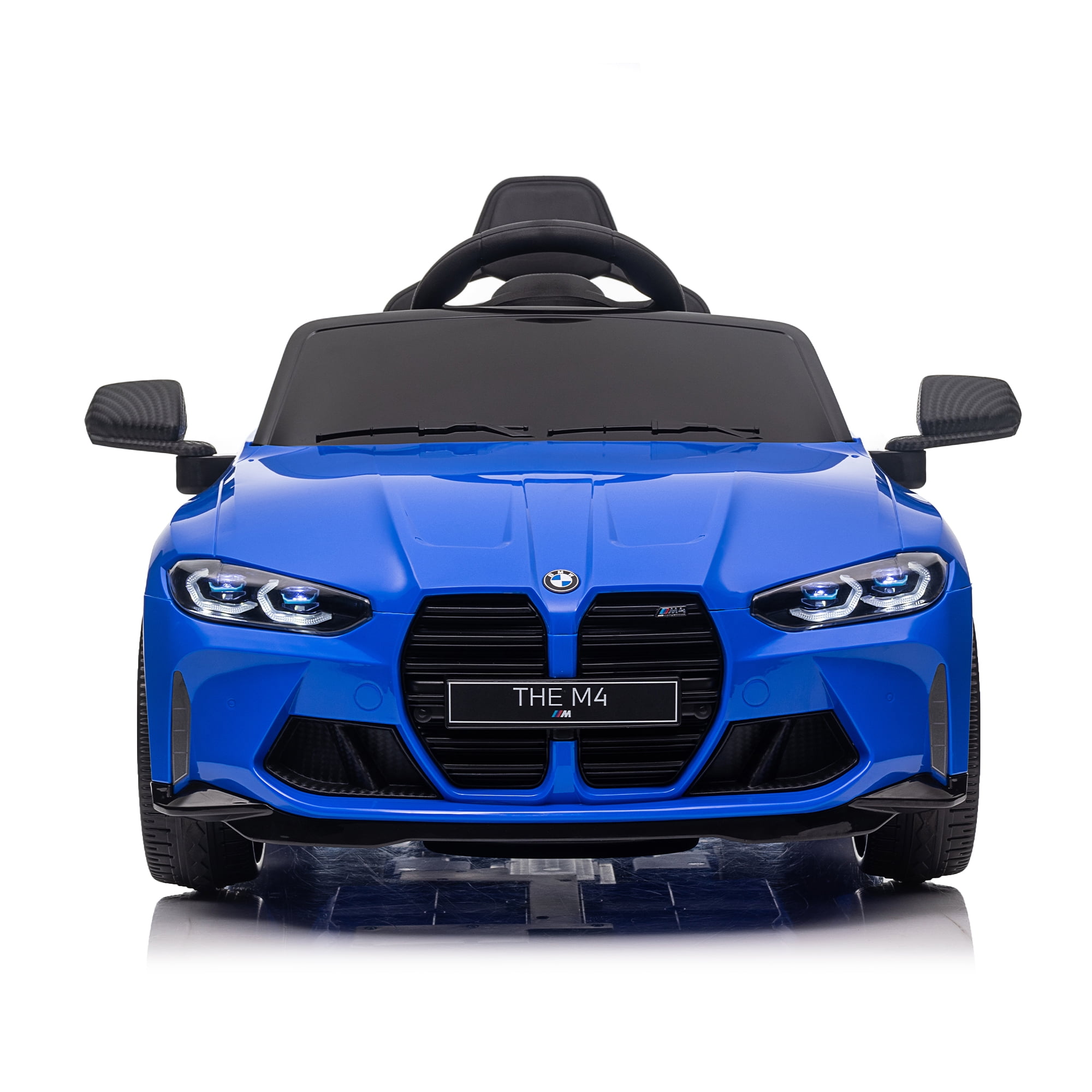 12V Kids Ride on Toy Car Authorized by BMW M4, Kids Electric Car W/Parents Remote Control , Blue