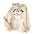 thumbnail image 2 of Boo Jee Halloween Hoodies for Women 2025 Boojee Ghost Graphic Halloween Sweatshirt Hoodie Pullover Tops, 2 of 4