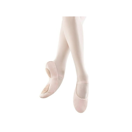 Bloch Dance Girl's Dansoft Split Sole Leather Ballet, Theatrical Pink, Size 13
