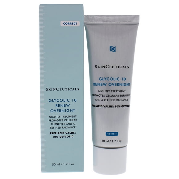 Glycolic 10 Renew Overnight by SkinCeuticals for Woman - 1.7 oz Treatment