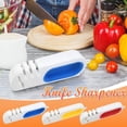 thumbnail image 1 of Vrorvz Four in One Portable Knife Sharpener for Quick Safe Kitchen Use Suit for Slicing and Cooking Tools Non Slip Base Easy Grip Handle Suit for Household Indispensable Knives, 1 of 8