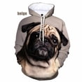 thumbnail image 3 of Sudadera con capucha con estampado 3D de perro PUG para hombre, sudadera con capucha divertida para niño, ropa de calle, sudaderas para hombres, 3 of 5