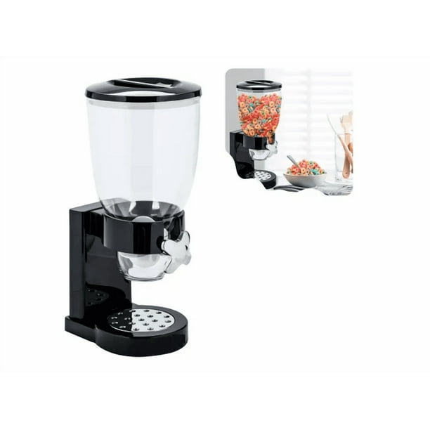 Dispensador De Cereal Xtellar Contenedor Y Despachador Para Semillas Cereal 2 Litros Color Negro