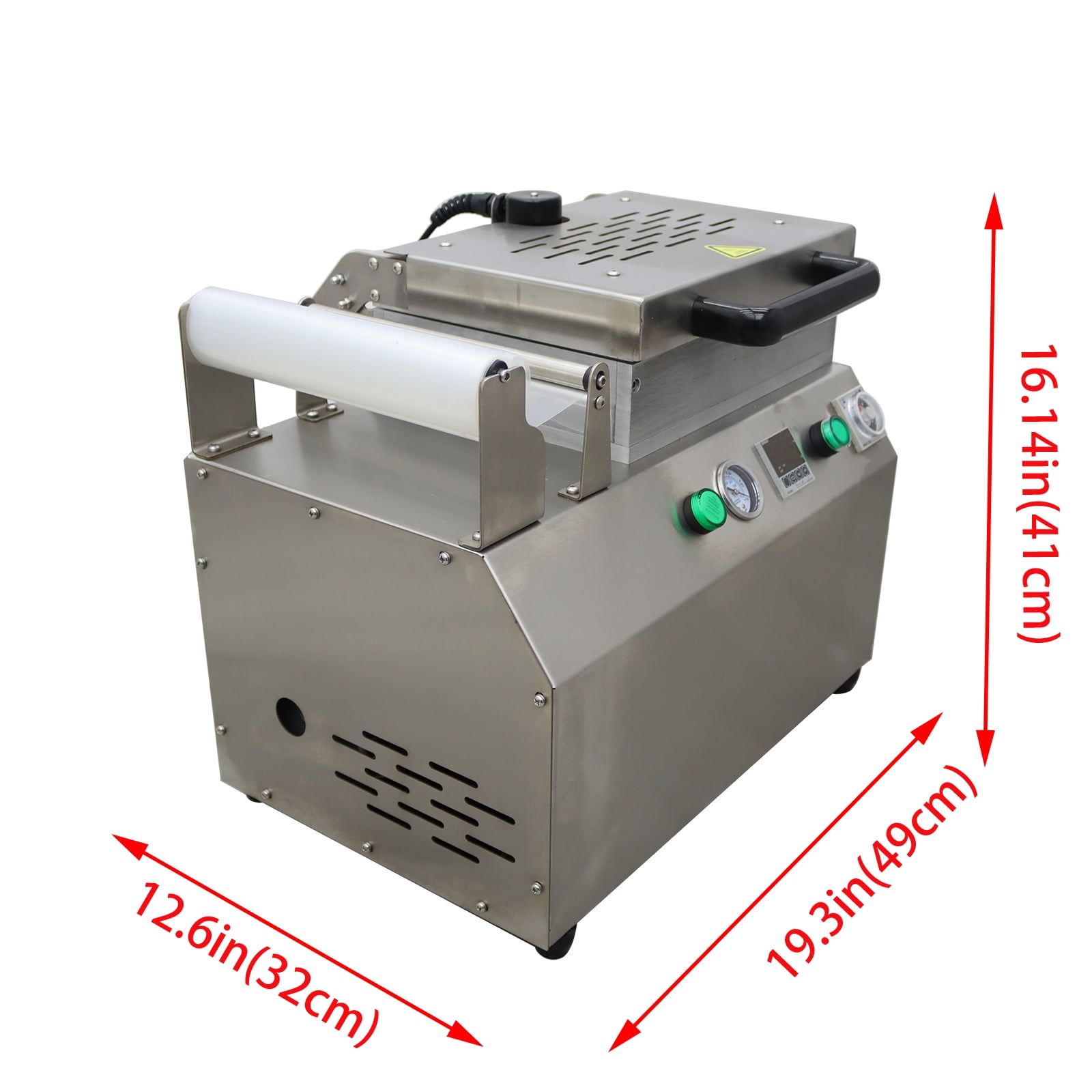 Bench Vacuum Sealer Machine 9.8inch Membrane Width Vacuum Close Fitting Packaging Machine 110V
