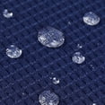 thumbnail image 1 of Waterproof Waffle Weave Window Valances, 4 Pack 60" x 15" – Blue Rod Pocket Curtains for Kitchen & Bathroom – Textured Cafe Style, Privacy & Light Filtering, Machine Washable, System Default, 1 of 7
