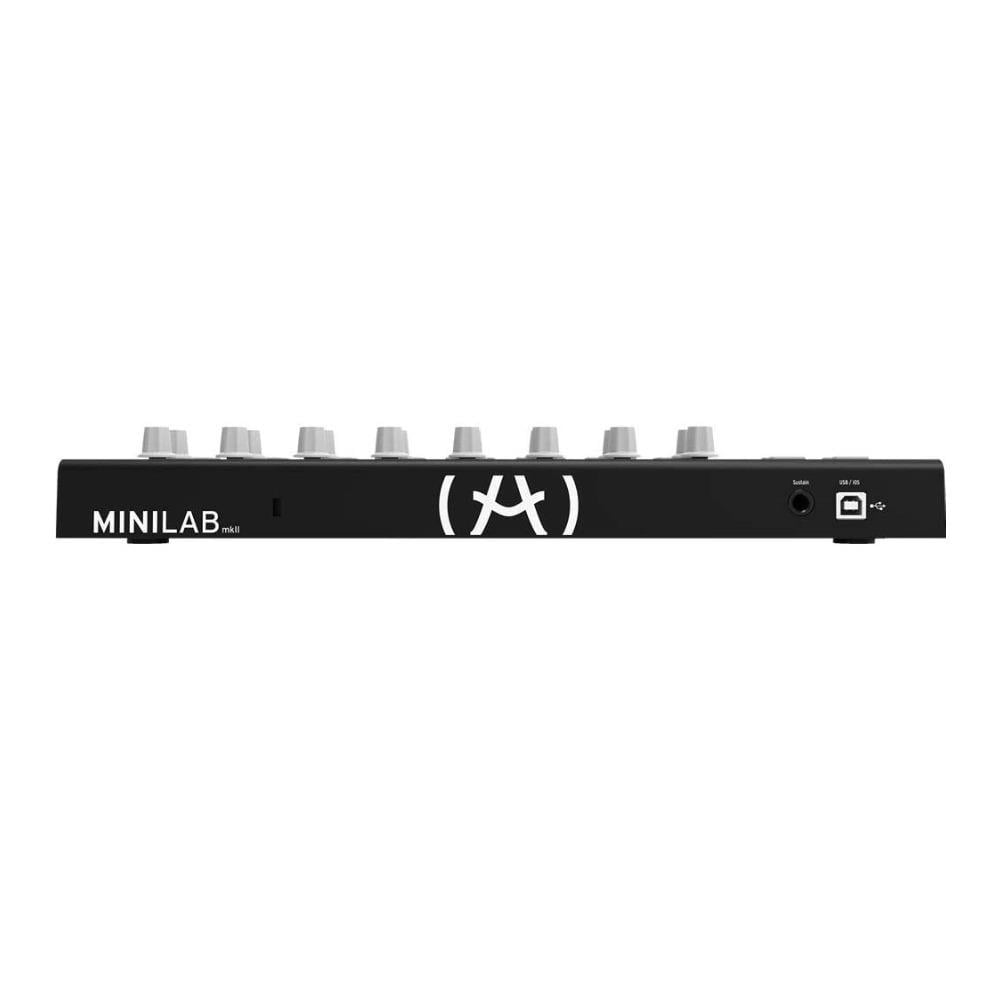 Arturia MiniLab MKII Inverted MIDI Controller with Laptop
