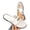White, variant on hoksml Women's Mesh Sandals, Breathable Closed Toe Slip-On Shoes with Metal Ornament for Summer and Casual Wear