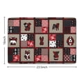 thumbnail image 5 of Red Plaid Dog Jigsaw Puzzle Flannel Non Slip Door Rugs,Washable Door Mats Indoor,Decorative Door Mats,Dirt-Resistant and Absorbent Doormat for Entrance,Bedroom,Kitchen,Bathroom,23.5x16in(60x40cm), 5 of 5