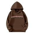 thumbnail image 4 of WILLBEST Sudadera para Mujer, Estilo Casual de Invierno, con Estampado Navideño Del Alfabeto, Cordón Ajustable, Bolsillo y Manga Larga, Estilo Deportivo, con Capucha, Modelo 1446 Mediana, 4 of 4