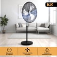 thumbnail image 2 of Ventilador Pedestal Industrial 30 Pulgadas De Pie Kingsman FVT30, 2 of 6