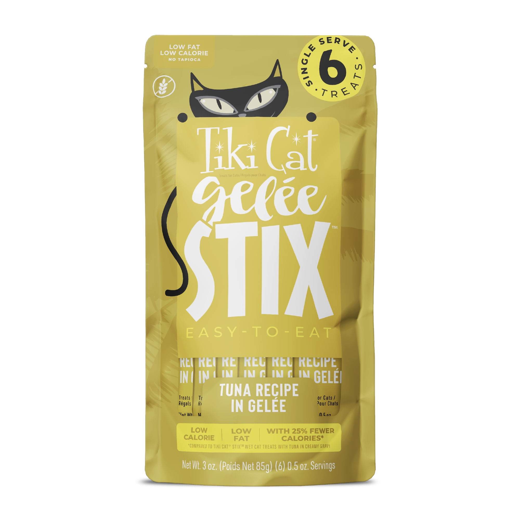 (12 pack) Tiki Cat Stix Gelee Wet Cat Treats, Tuna, 3 oz. Pouch