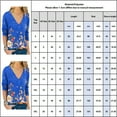 thumbnail image 4 of Gvmfive Womens Long Sleeve V Neck Floral Blouse Shirt Casual Tunic Tops, 4 of 4
