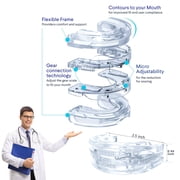 Anti Snoring Mouthpiece - AdjustableAnti Snoring Device - Anti Snoring Mouth Guard Helps Stop Snoring - Comfortable Snoring Solution for Men/Women Nights Sleep.