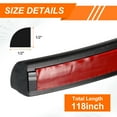 thumbnail image 2 of Uxcell 1/2"x1/2"x118" Moldura de pared flexible de esquina redonda doble autoadhesiva negra, 2 of 6