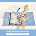 thumbnail image 6 of 2 Pack Flip Folders with Clear PVC Window Binder Pouches 3-Ring Binder Organizer for Office & Home Lily Motifs Pattern, 6 of 6