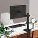 thumbnail image 2 of Soporte de Brazo para Monitor WALI Negro Totalmente Ajustable de 2 Niveles con Placa Universal 75 mm, 2 of 9