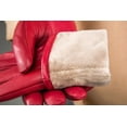 thumbnail image 3 of Winter Gloves for Girls Short Mitten Driving Gloves Women Leather Mitten Gloves, 3 of 5