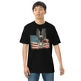 thumbnail image 5 of Buck eagle flag Men’s premium heavyweight tee (Black, M), 5 of 10