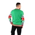 thumbnail image 2 of Socal Look Men's Ugly Christmas Sweater, Long Sleeve Crew Neck Acrylic Holiday Pullover, S, 2 of 5