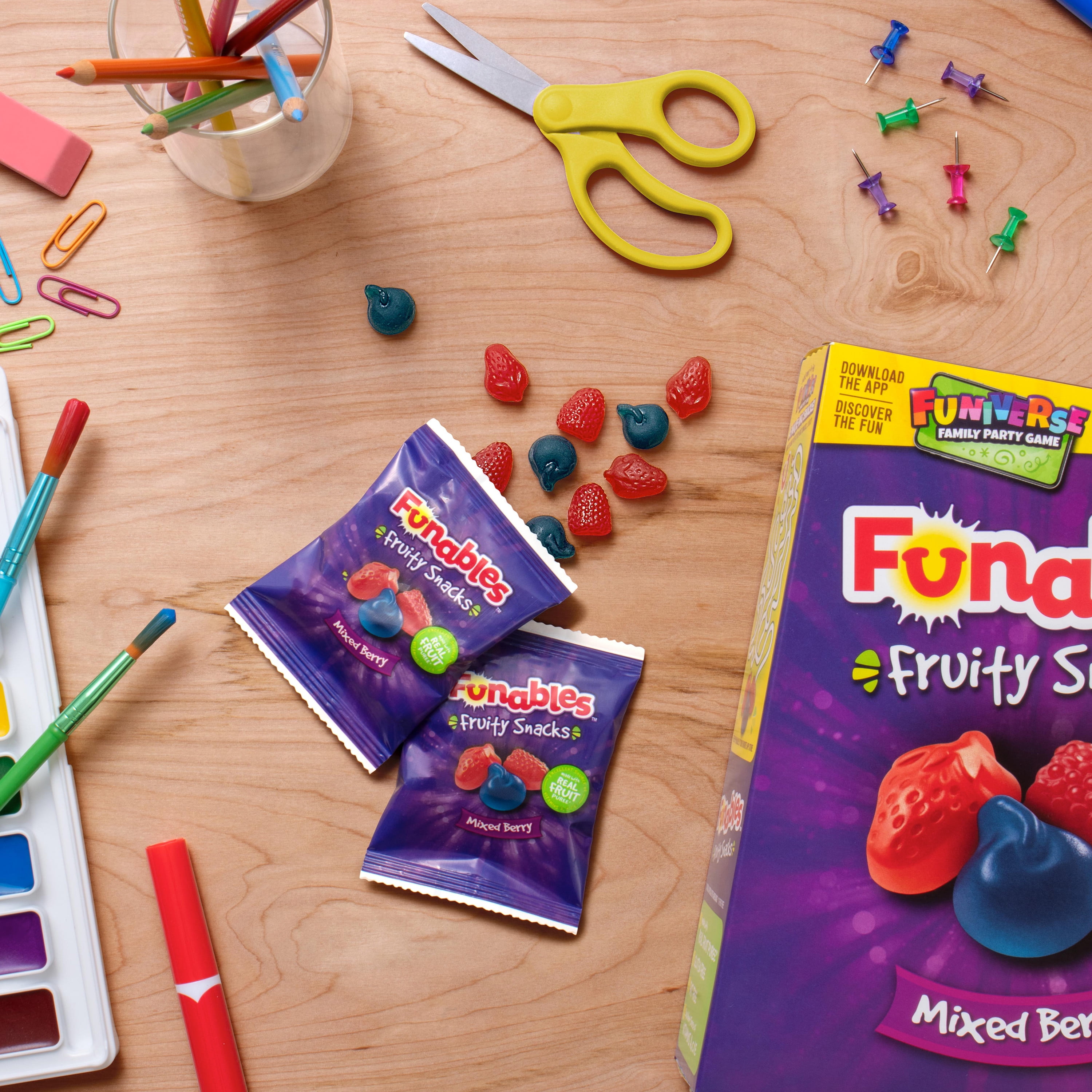 Funables Mixed Berry Fruity Snacks 10 - 0.8 oz Pouches