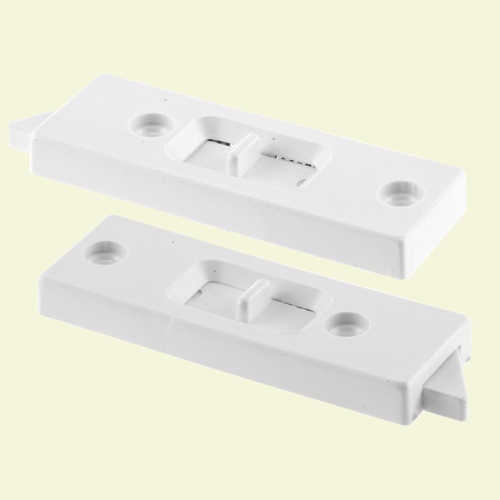 6 Pack PrimeLine White Vinyl Vertical Hung Sliding Window Lock (2Pack