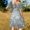 thumbnail image 4 of Galaxy Sparkle Stars Silver Gray Sleeveless Dress prom dress 2024 summer dress woman 2024 Cocktail of dresses, 4 of 6