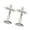 Steel color, variant on Giaone Catholic Crucifix with Base Standing Crosses for Home Office Church Decors