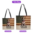 thumbnail image 5 of Freedom Paws Patriotic Toy Fox Terrier Vintage Memorial Day All Over Print 3D Canvas Tote Bag Dog Lover Reusable Handbag - 12006, 5 of 5