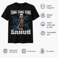 thumbnail image 2 of Unisex Tung Tung Sahur Graphic T-Shirt, Classic Fit Cotton Blend Tee, 2 of 9