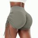 thumbnail image 1 of Pantalones cortos deportivos de cintura alta para mujer con efecto lifting, fruncidos, con cordón y para yoga y fitness., 1 of 5