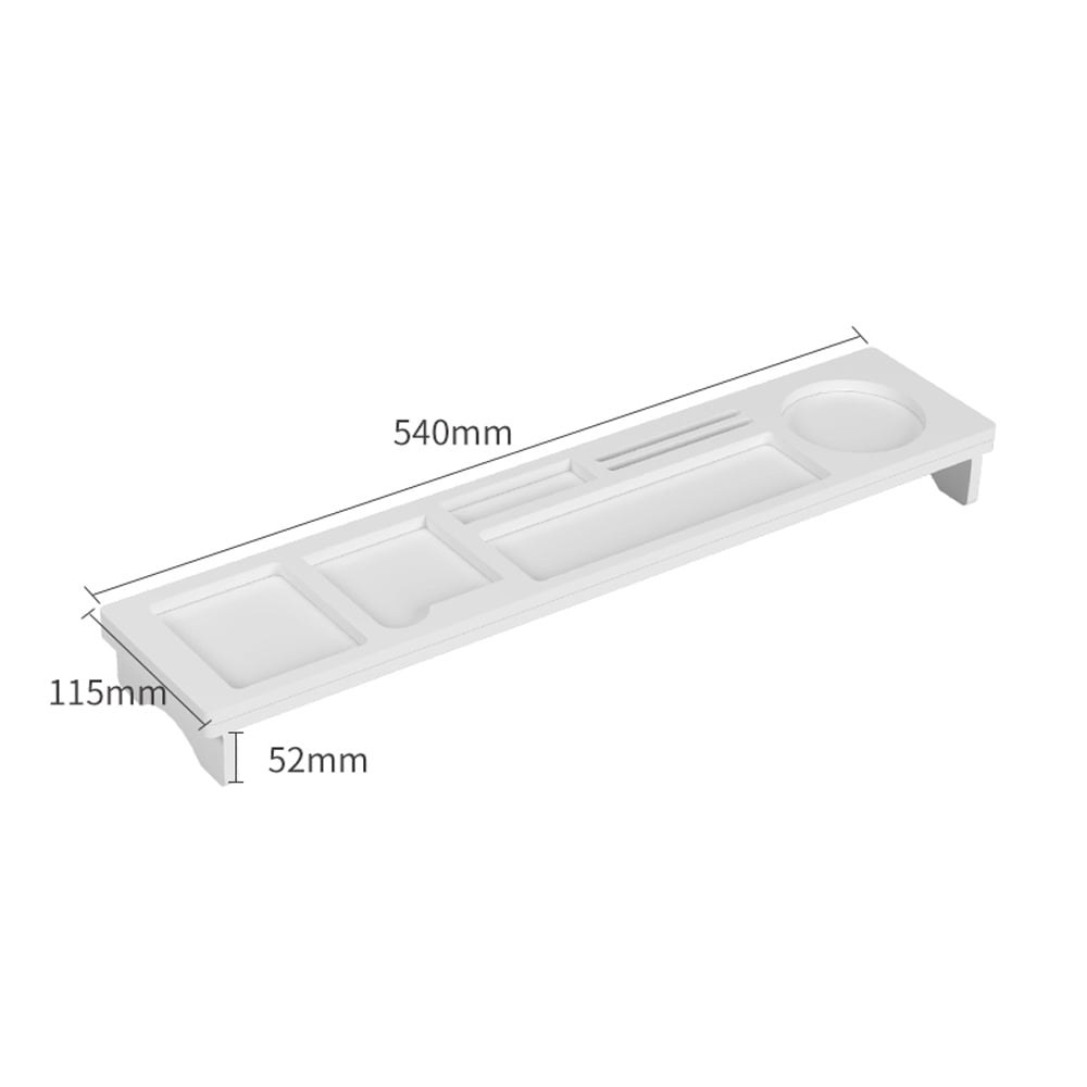 Kepooman Wooden Small Table Top Shelf for Home and Office, White Kepooman Wooden Small Table Top Shelf for Home and Office, White