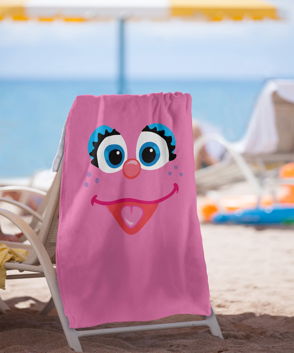 Sesame Street Abby Face Officially Licensed Beach Towel 30' X 60'